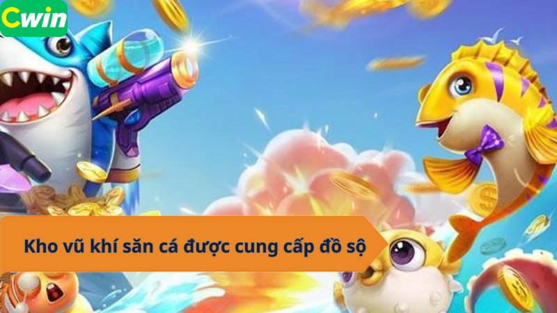 Kho vũ khí săn cá được cung cấp đồ sộ